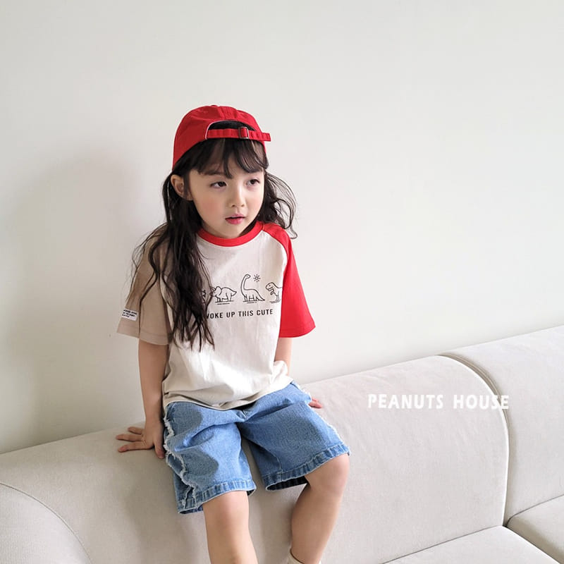 Peanuts - Korean Children Fashion - #kidsshorts - Dinosaur Tee  - 7