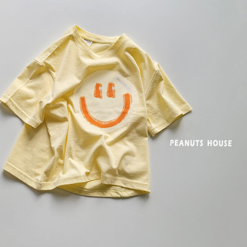 Peanuts - Korean Children Fashion - #kidsshorts - Balloon Smile Tee - 3