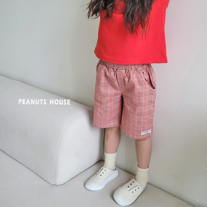 Peanuts - Korean Children Fashion - #kidsstore - Check Span Shorts - 8
