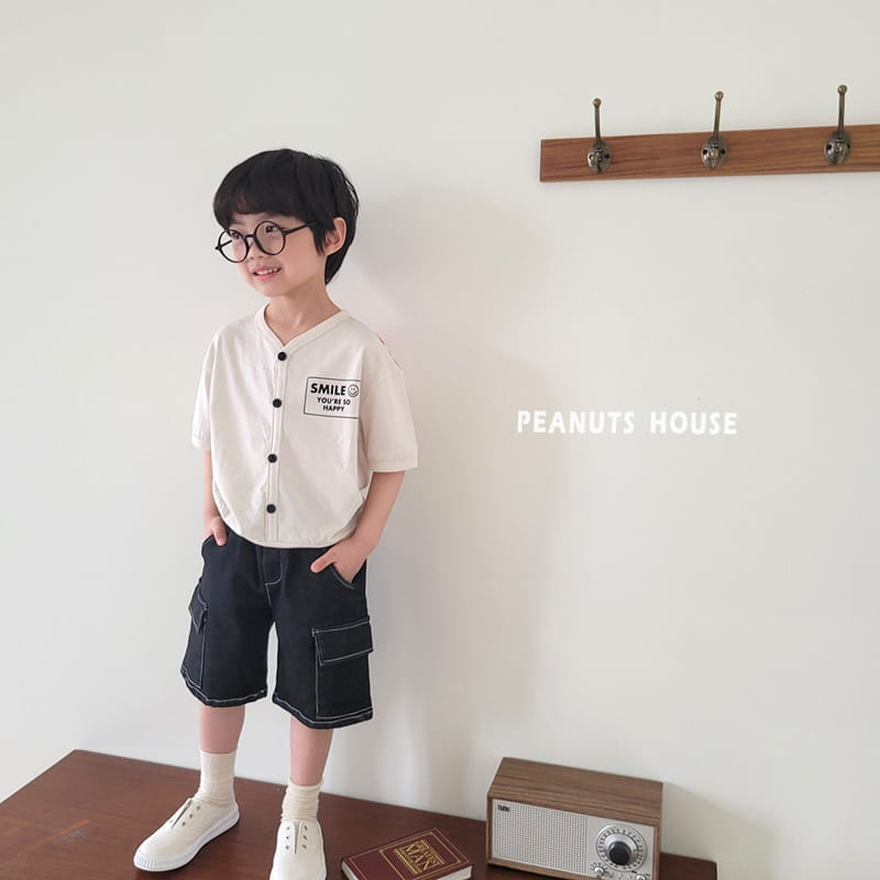 Peanuts - Korean Children Fashion - #kidsstore - Black Denim Shorts - 6