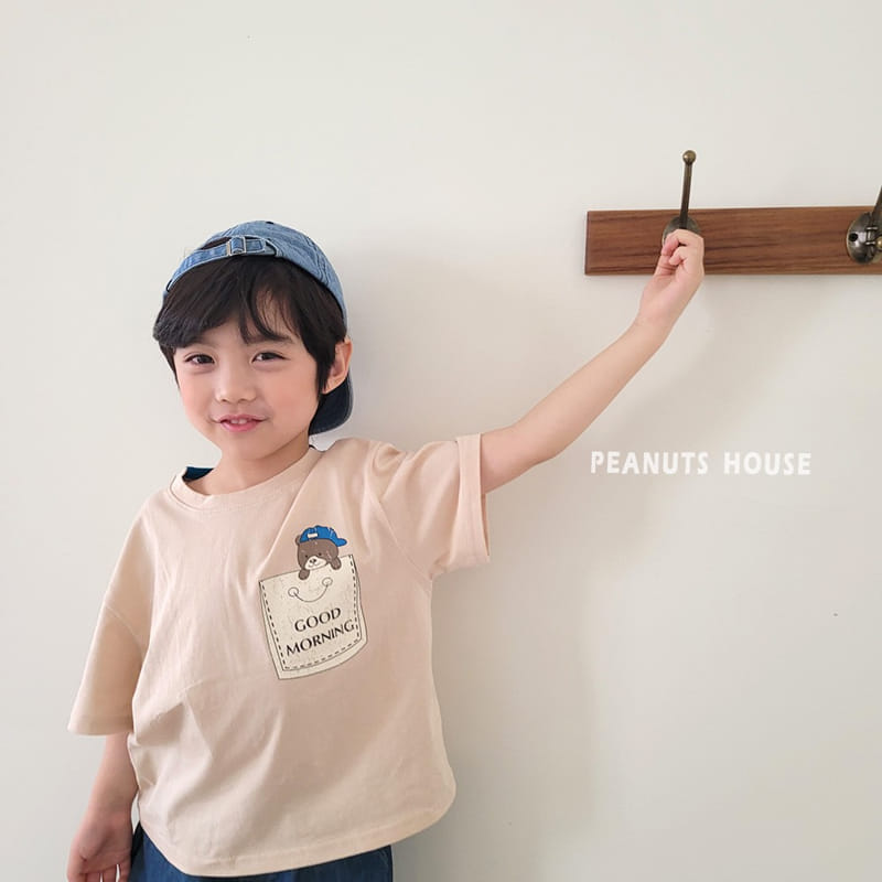 Peanuts - Korean Children Fashion - #kidsstore - Solid Pocket Tee - 6