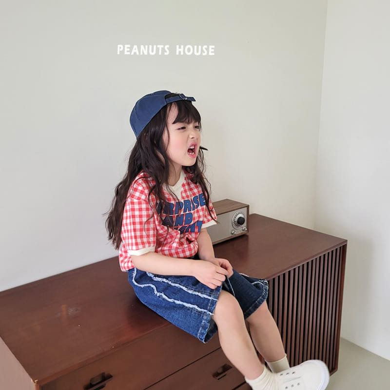 Peanuts - Korean Children Fashion - #kidzfashiontrend - Slit Denim Shorts - 6