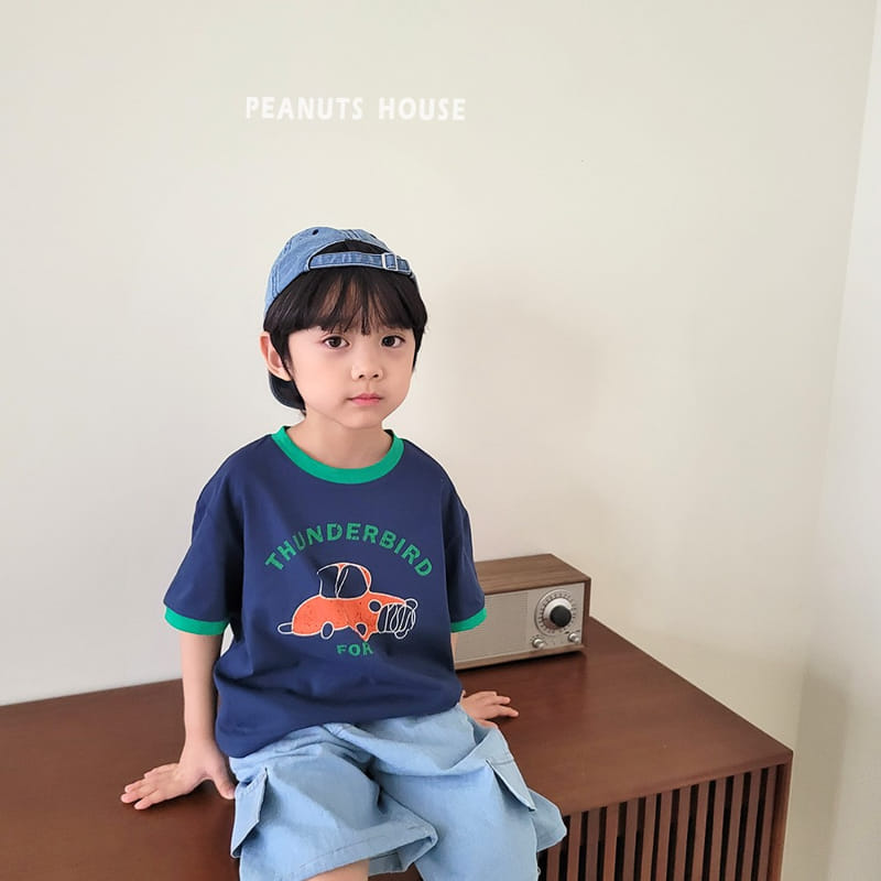 Peanuts - Korean Children Fashion - #littlefashionista - String Denim Cropped Shorts - 6