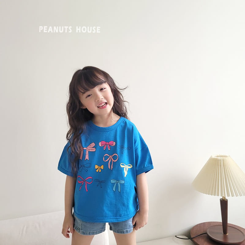 Peanuts - Korean Children Fashion - #littlefashionista - Ribbon Tee - 2