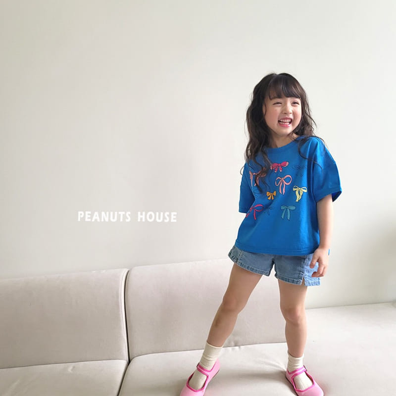 Peanuts - Korean Children Fashion - #magicofchildhood - Denim shotrs - 2