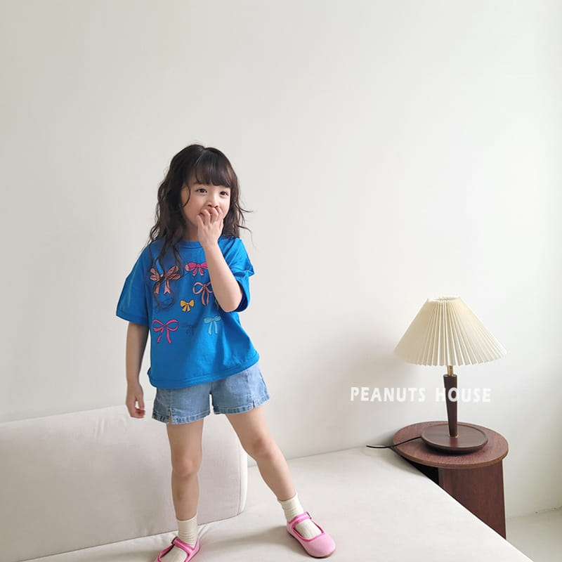 Peanuts - Korean Children Fashion - #minifashionista - Denim shotrs - 4