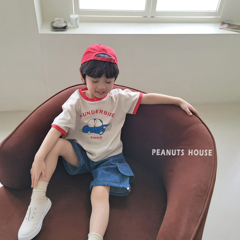 Peanuts - Korean Children Fashion - #prettylittlegirls - String Denim Cropped Shorts - 9