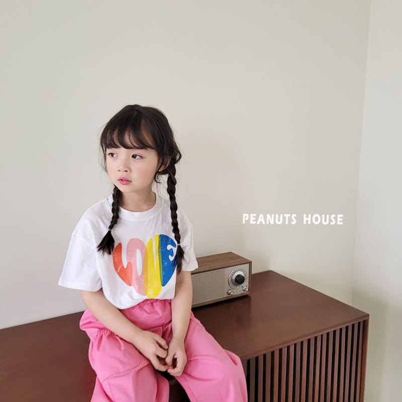 Peanuts - Korean Children Fashion - #prettylittlegirls - Heart Tee - 8