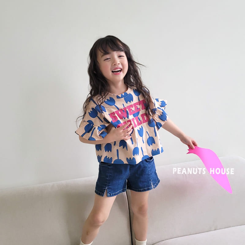 Peanuts - Korean Children Fashion - #stylishchildhood - Denim shotrs - 7