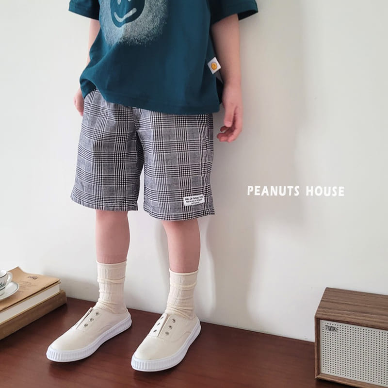 Peanuts - Korean Children Fashion - #stylishchildhood - Check Span Shorts