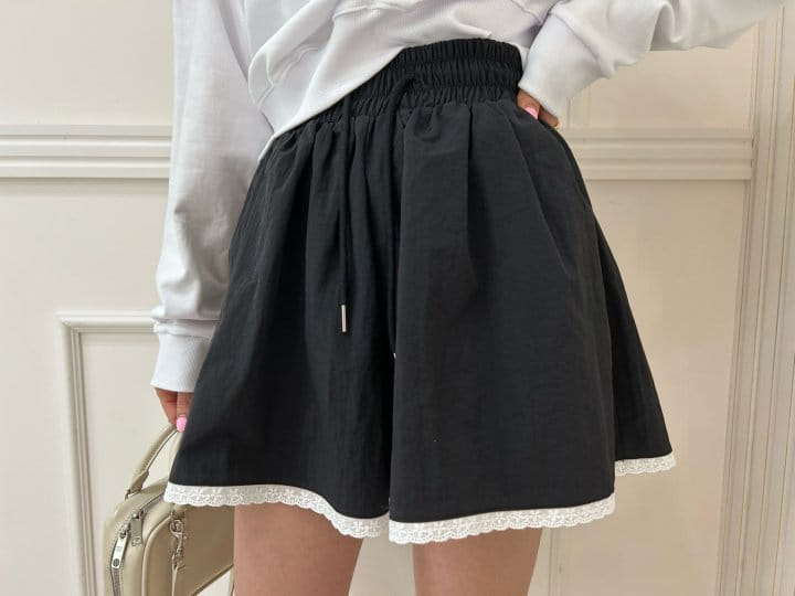Pearls room - Korean Women Fashion - #momslook - Lace Shorts - 3