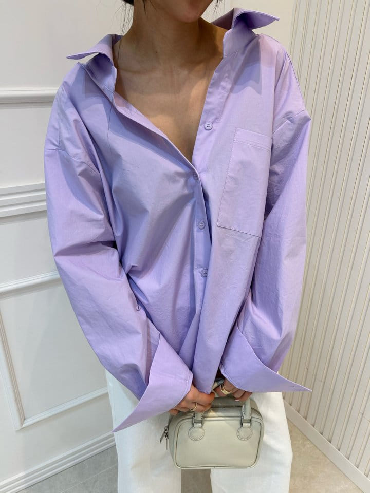Pearls room - Korean Women Fashion - #momslook - Unbalance Shirt - 7