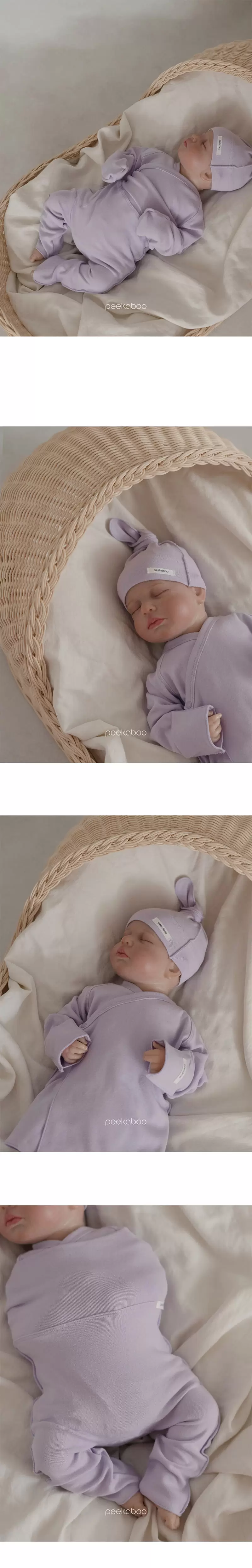 Peekaboo - Korean Baby Fashion - #babyoutfit - Pring Bonnet Set - 4
