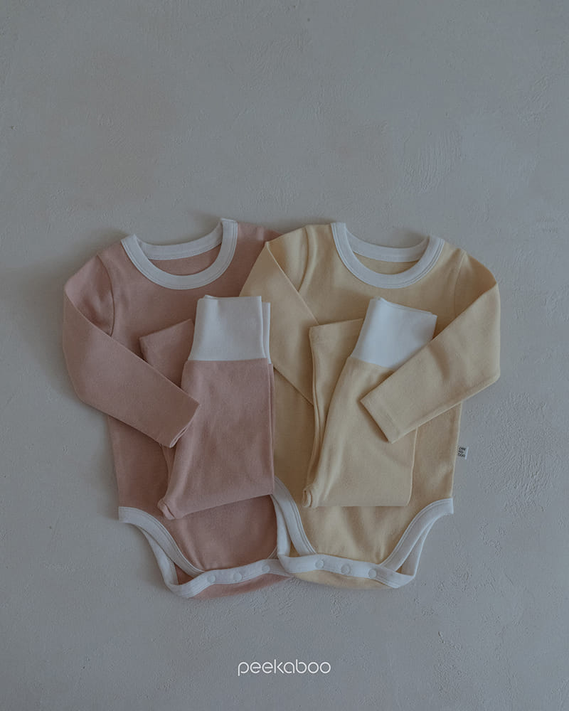 Peekaboo - Korean Baby Fashion - #babyoutfit - SS Gaebi Flower Body Suit Set