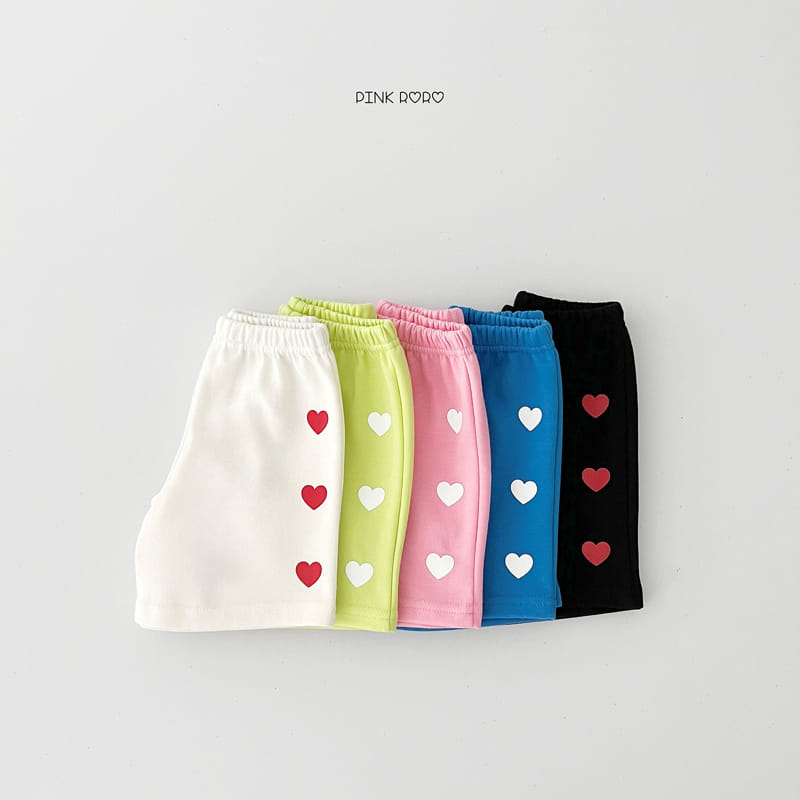 Pinkroro - Korean Children Fashion - #Kfashion4kids - Heart Half Pants - 6