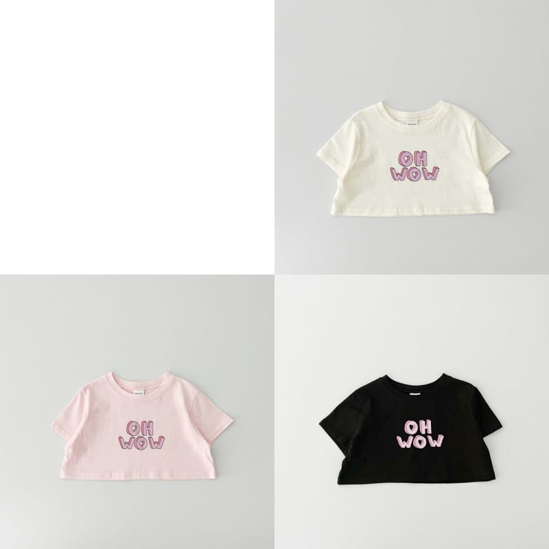 Pinkroro - Korean Children Fashion - #designkidswear - Wow Crop Tee - 2