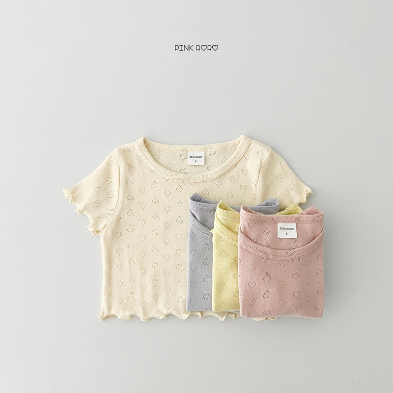 Pinkroro - Korean Children Fashion - #designkidswear - Heart Terry Tee
