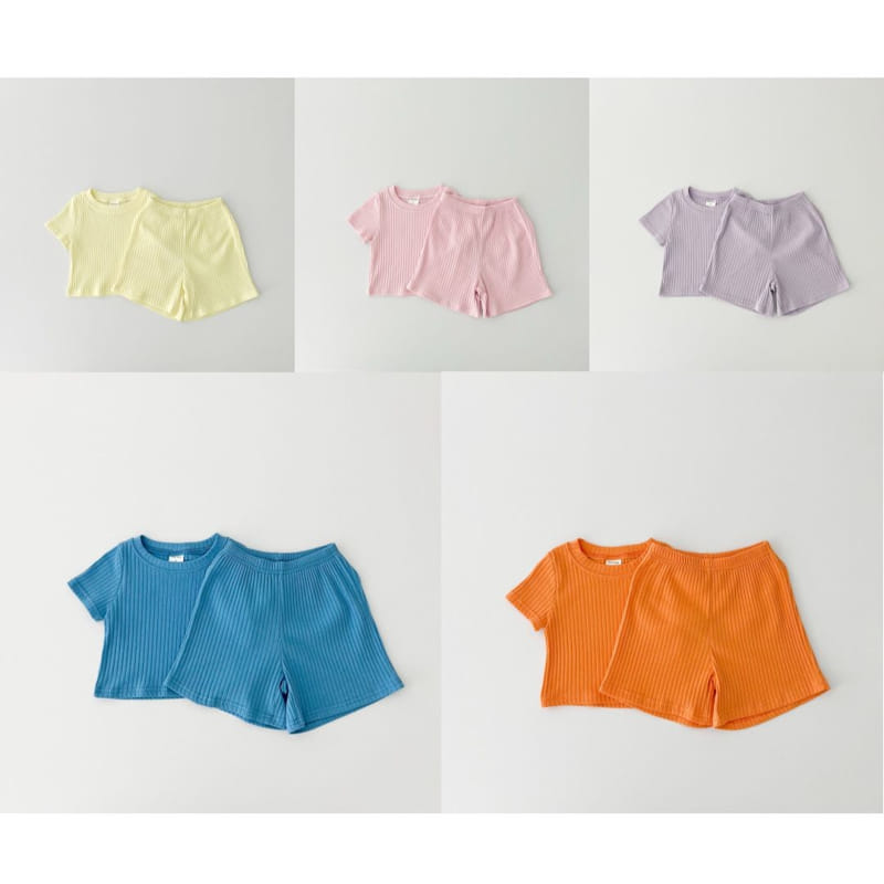 Pinkroro - Korean Children Fashion - #designkidswear - Pino Shorts Top Bottom Set - 8