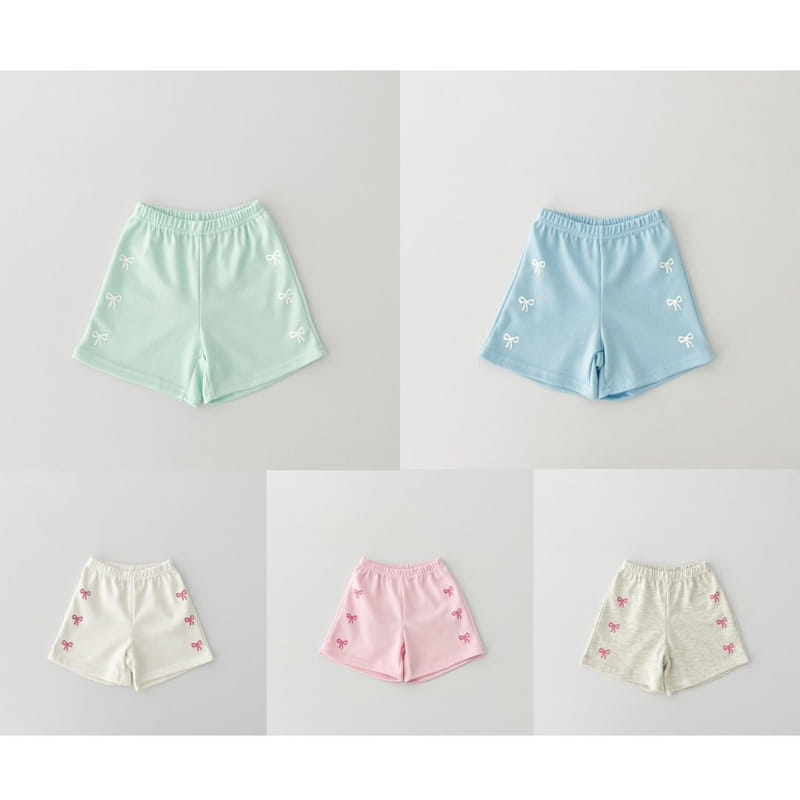 Pinkroro - Korean Children Fashion - #kidsshorts - Ribbon Shorts - 2