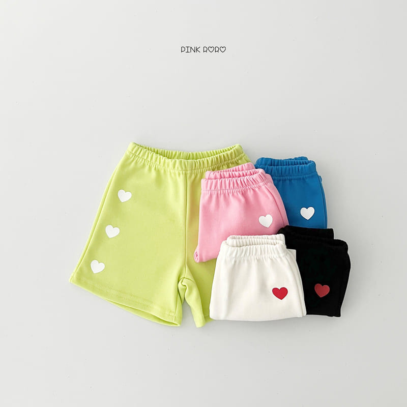 Pinkroro - Korean Children Fashion - #littlefashionista - Heart Half Pants - 7