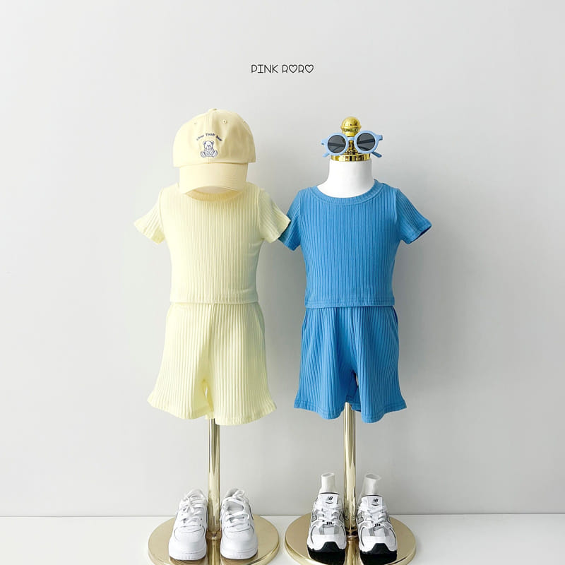 Pinkroro - Korean Children Fashion - #todddlerfashion - Pino Shorts Top Bottom Set - 4