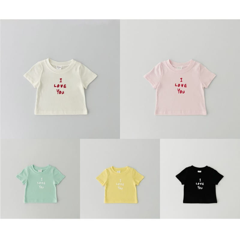 Pinkroro - Korean Children Fashion - #toddlerclothing - Love You Tee - 2