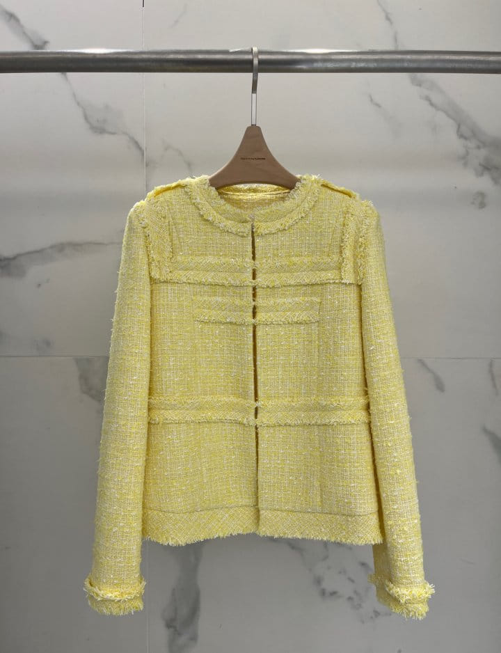 Plushong - Korean Women Fashion - #momslook - Tweed C Jacket - 3