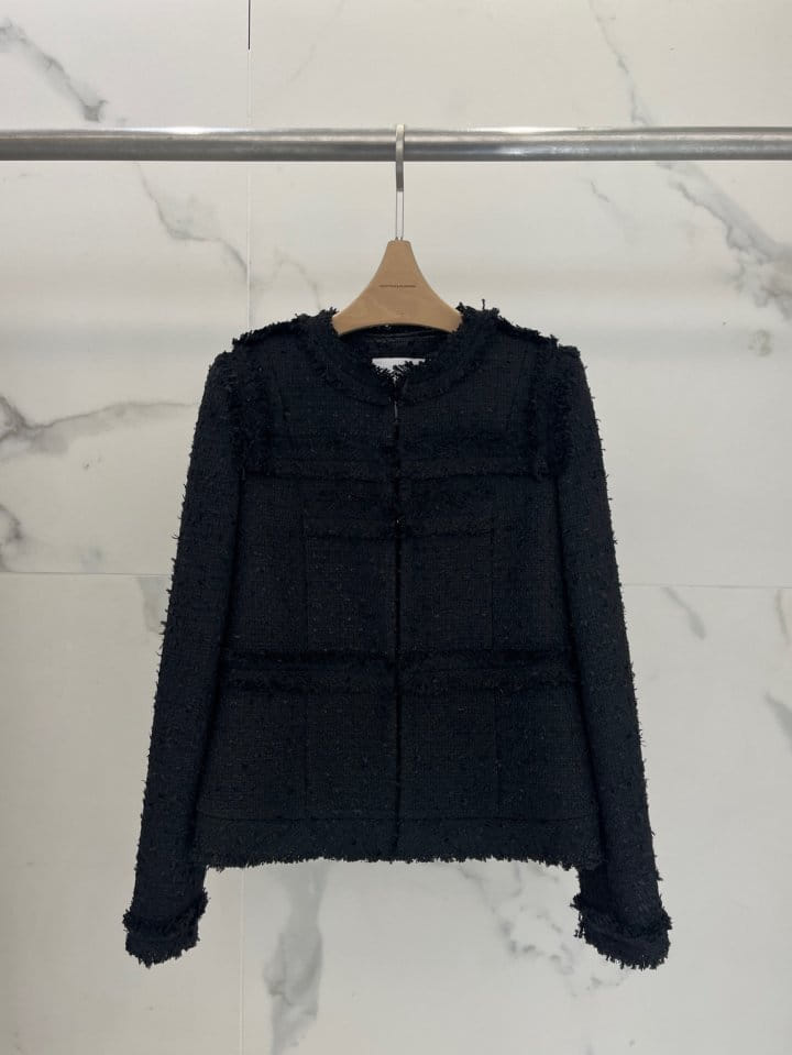 Plushong - Korean Women Fashion - #momslook - Tweed C Jacket - 5
