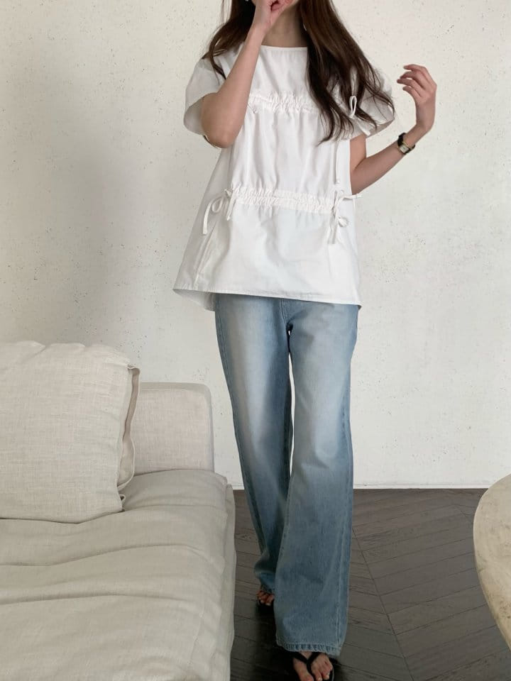 Pomelo - Korean Women Fashion - #momslook - Ling Sa Denim Pants - 3