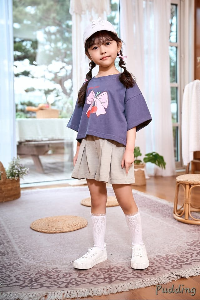 Pudding - Korean Children Fashion - #Kfashion4kids - Ribbon Paint Tee - 7