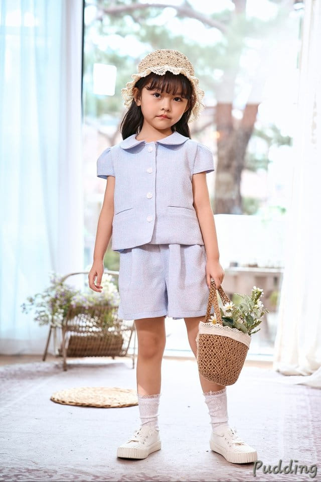 Pudding - Korean Children Fashion - #childofig - Sha Top Bottom Set - 2