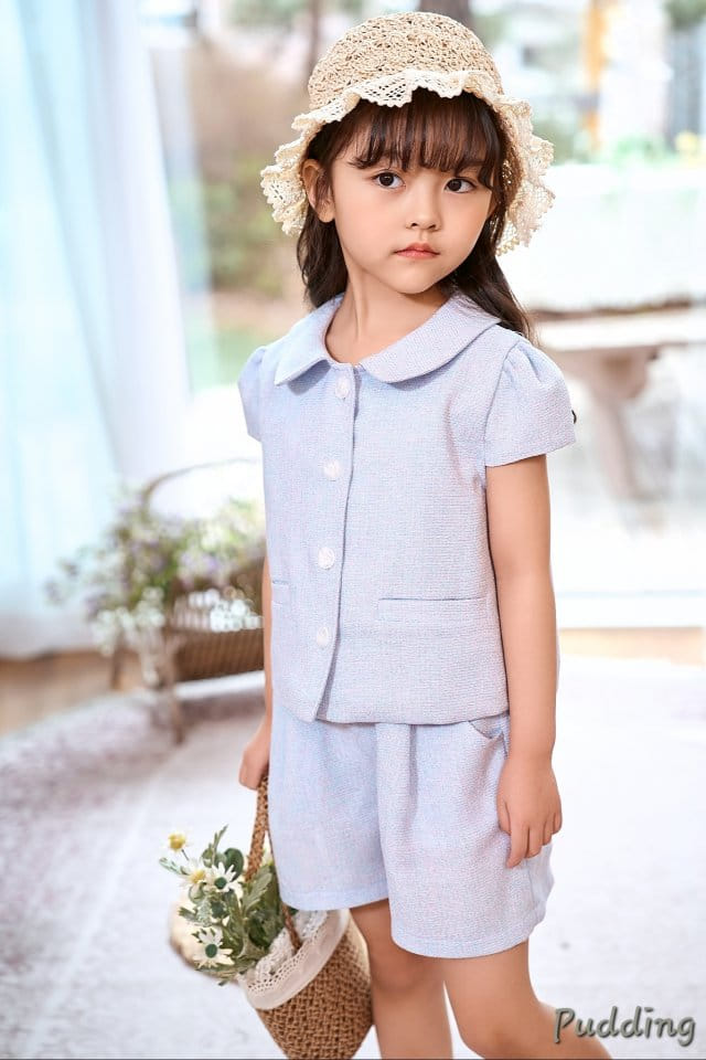 Pudding - Korean Children Fashion - #designkidswear - Sha Top Bottom Set - 5