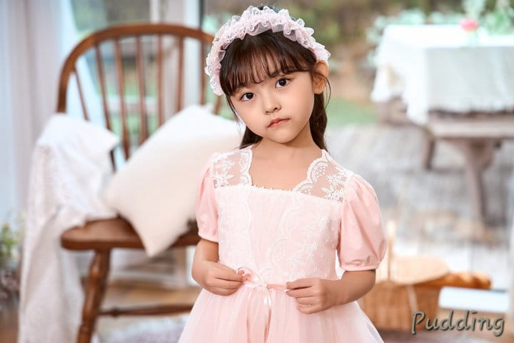 Pudding - Korean Children Fashion - #discoveringself - Lace One-Piece - 7