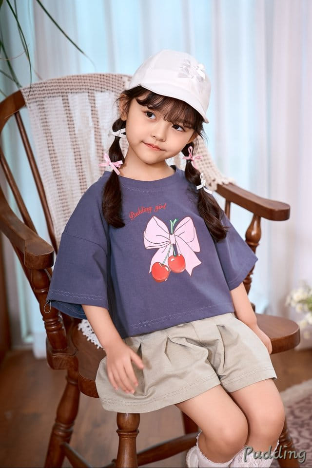 Pudding - Korean Children Fashion - #discoveringself - Ribbon Paint Tee - 2