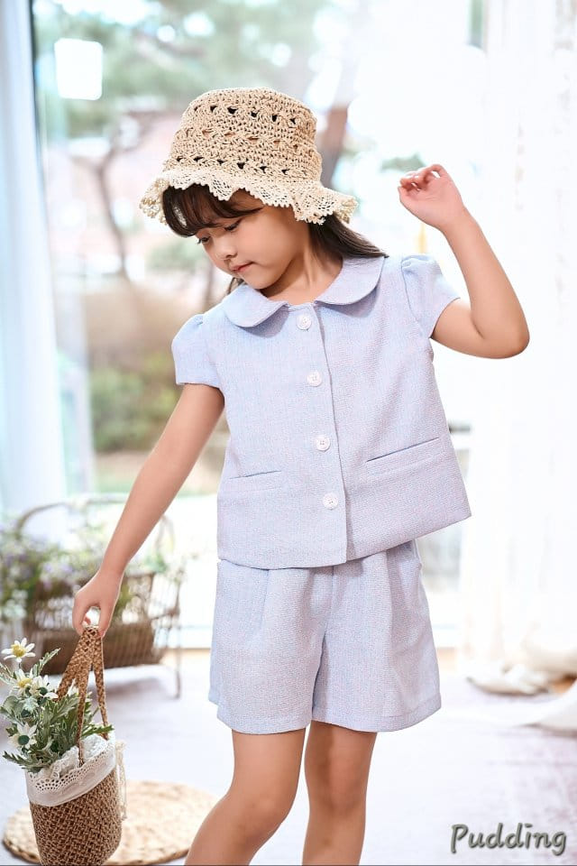 Pudding - Korean Children Fashion - #kidsshorts - Sha Top Bottom Set - 8