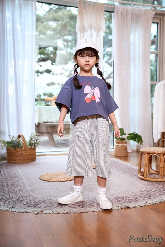 Pudding - Korean Children Fashion - #kidzfashiontrend - Ribbon Paint Tee - 6