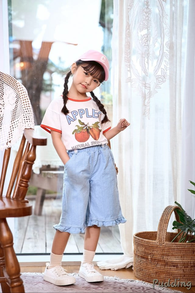 Pudding - Korean Children Fashion - #kidzfashiontrend - Apple Paint Tee - 5