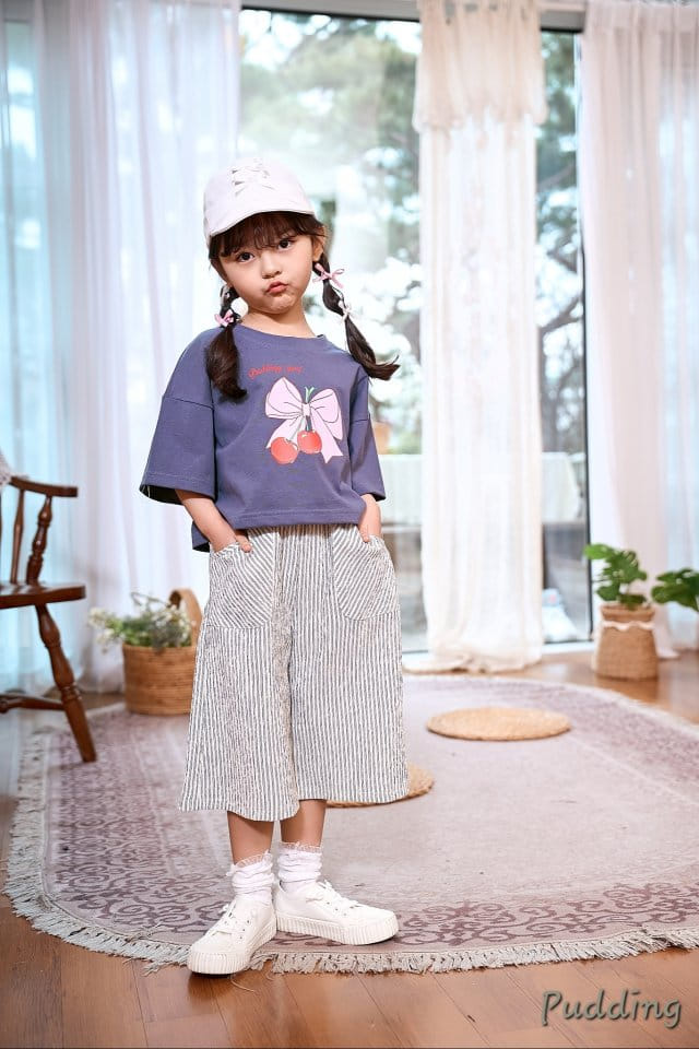 Pudding - Korean Children Fashion - #littlefashionista - Ribbon Paint Tee - 8