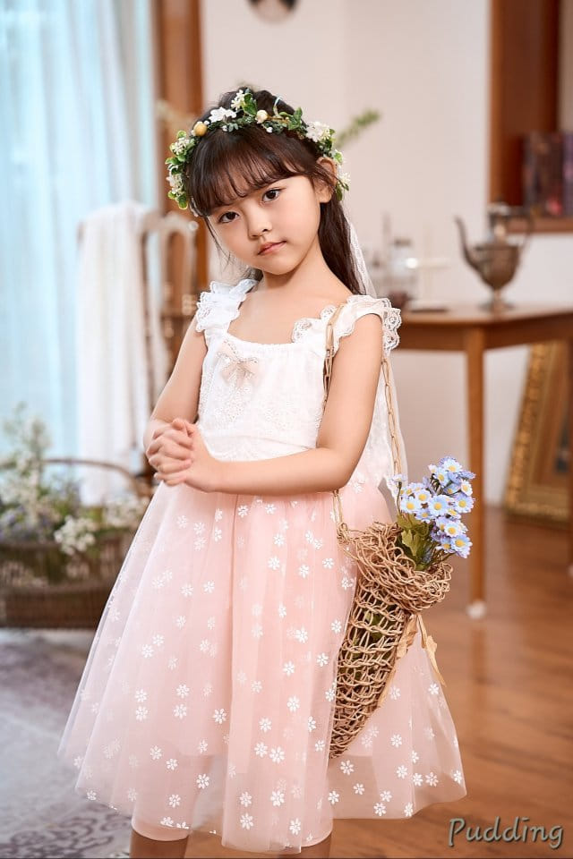 Pudding - Korean Children Fashion - #magicofchildhood - Flower Bud One-Piece - 2