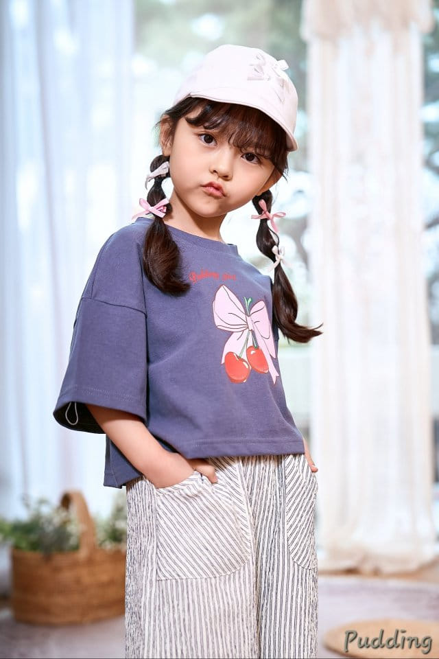 Pudding - Korean Children Fashion - #magicofchildhood - Ribbon Paint Tee - 9