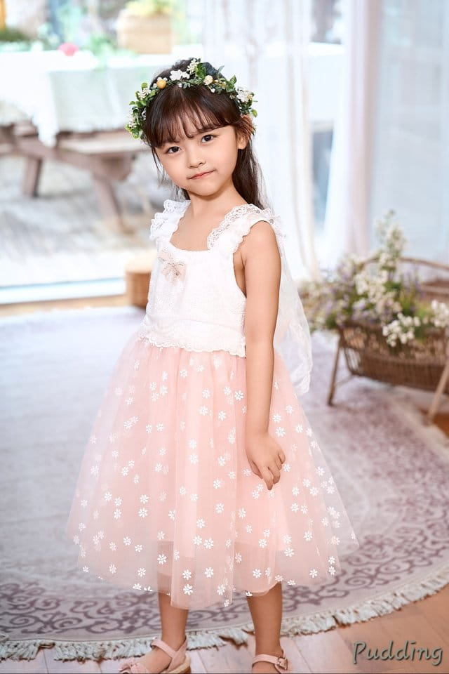 Pudding - Korean Children Fashion - #minifashionista - Flower Bud One-Piece - 3