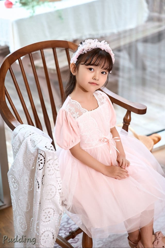 Pudding - Korean Children Fashion - #minifashionista - Lace One-Piece