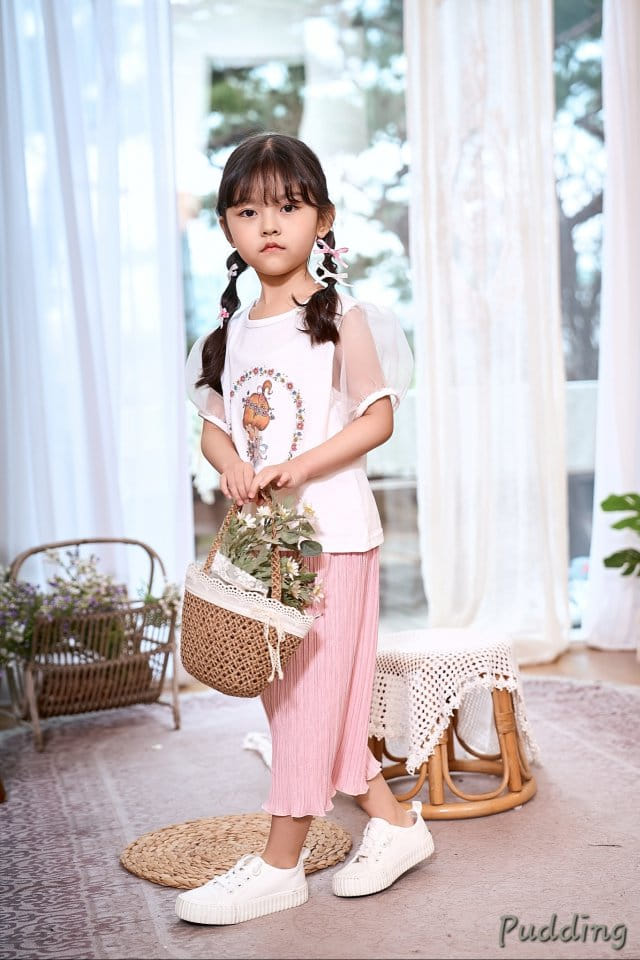 Pudding - Korean Children Fashion - #minifashionista - Girl Paint Tee - 8