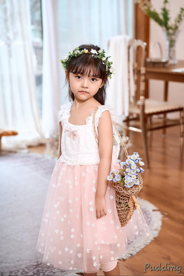 Pudding - Korean Children Fashion - #minifashionista - Flower Bud One-Piece - 4