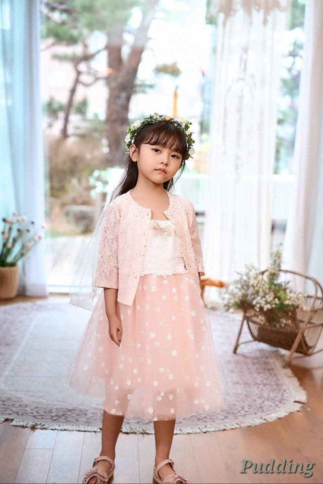 Pudding - Korean Children Fashion - #prettylittlegirls - Glitter Cardigan - 2