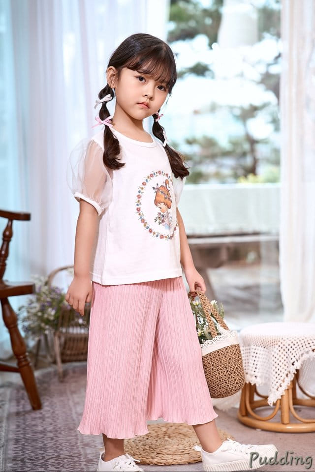 Pudding - Korean Children Fashion - #todddlerfashion - Girl Paint Tee - 10