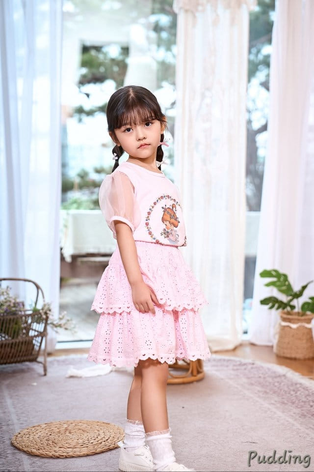 Pudding - Korean Children Fashion - #toddlerclothing - Girl Paint Tee - 11
