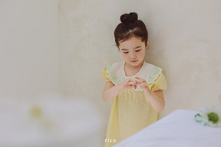 Rica - Korean Children Fashion - #Kfashion4kids - Collar One-Piece - 9