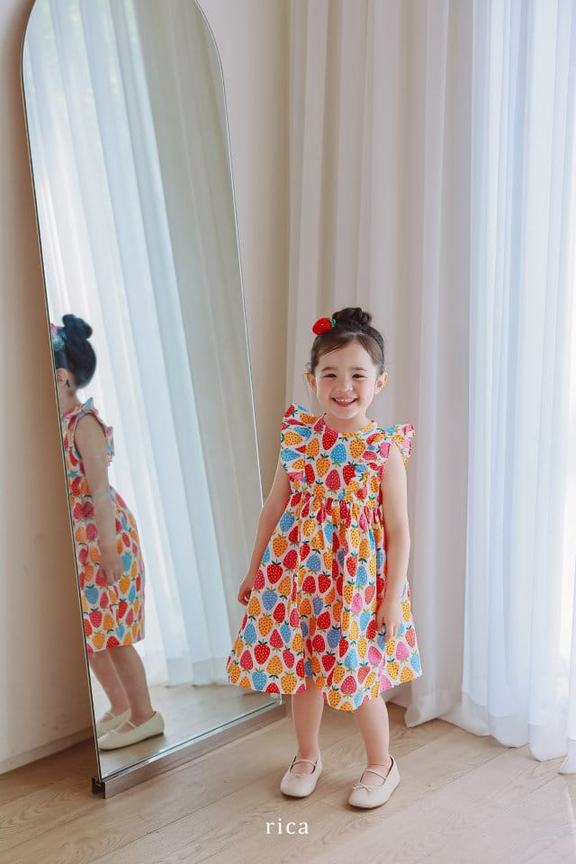 Rica - Korean Children Fashion - #childofig - Strawberry One-Piece - 5
