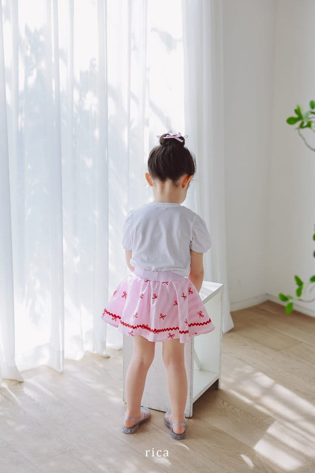 Rica - Korean Children Fashion - #childrensboutique - Ribbon Skirt - 10